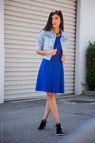 Image result for Fashion Dress with Sneakers