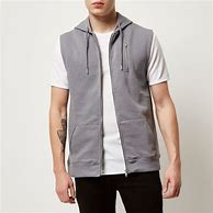 Image result for Sleeveless Zip Front Hoodie