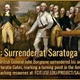 Image result for Battle of Saratoga Surrender