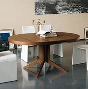 Image result for Modern Round Wood Dining Table