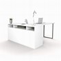 Image result for White Office Desk with Storage