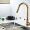 Image result for Kitchen Faucet with Sprayer Brass Chrome