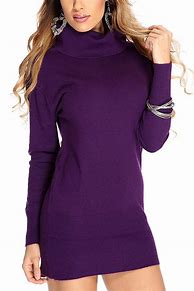 Image result for Purple Sweater Dress