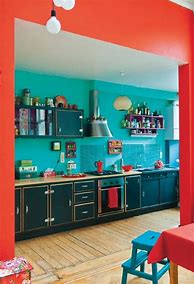 Image result for Red and Teal Kitchen Decor