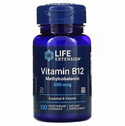 Image result for Vitamin B12 Methylcobalamin Essential Vitamin B That Dissolve In Your Mouth (12 Lozenges), Life Extension