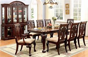 Image result for Cherry Wood Formal Dining Room Set