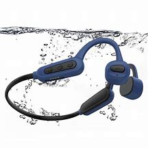 Image result for Aftershokz Xtrainerz Open-Ear MP3 Player Swimming Headphones Sapphire Blue), Capacity 4GB, Waterproof Wearable
