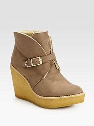 Image result for Stella McCartney Suede Wedge Boot