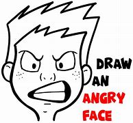 Image result for Angry Face Sketch