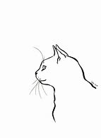 Image result for Black and White Cat Drawings