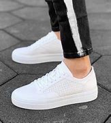 Image result for Men's All White Sneakers