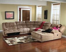 Image result for Microfiber Sectional Sofa with Recliners
