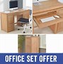 Image result for Light Modern Solid Oak Desk