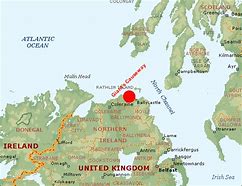 Image result for Giant's Causeway Map