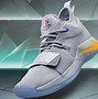 Image result for Paul George Purple and Black Shoes