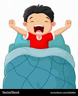 Image result for Kid Waking Up Cartoon