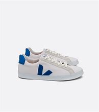 Image result for Veja Esplar Blue Magenta Leather Sneakers
