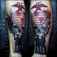 Image result for Small Marine Symbol Tattoo
