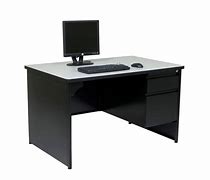 Image result for Single Pedestal Metal Desk