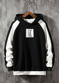 Image result for men's black and white hoodie