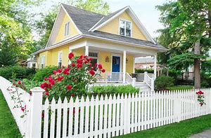 Image result for House with White Picket Fence
