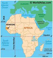 Image result for Senegal World Map