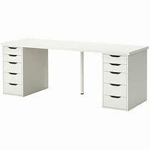 Image result for IKEA White Desk with Drawers