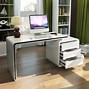 Image result for White Gloss Computer Table