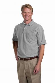 Image result for Men's Pique Pocket Polo Shirt