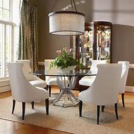Image result for Glass Top Dining Room Tables