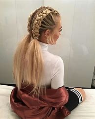 Image result for Two Plaits Hairstyle