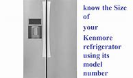 Image result for Kenmore Refrigerator Model Number 25364192400