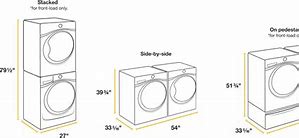 Image result for Full Size Stackable Washer and Dryer in a Bathroom