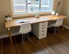 Image result for IKEA Long Desk with Drawers