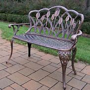 Image result for cast aluminum benches