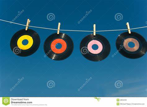 Record on a clotheline stock image. Image of information - 2804249