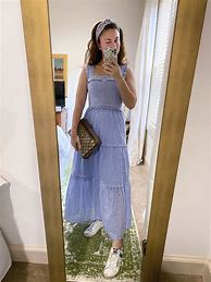 Image result for A Line Dress with Sneakers