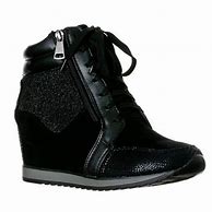 Image result for Leather Wedge Sneakers for Women