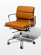Image result for Leather Rolling Desk Chair