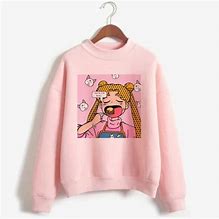 Image result for Pink Oversized Anime Hoodie