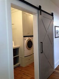 Image result for Laundry Room with Barn Door