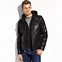 Image result for Men Black Leather Jacket with Hood