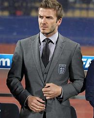 Image result for David Beckham Grey Suit