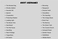 Image result for Aesthetic Ghost Usernames