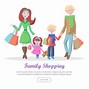 Image result for Family Shopping in a Mall Picture Cartoon