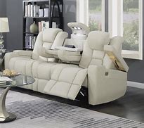 Image result for Reclining Leather Sofas with Console