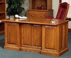 Image result for wooden executive desk