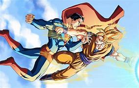 Image result for Superman vs Goku Fan Art