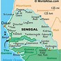 Image result for Map of Senegal and Surrounding Countries