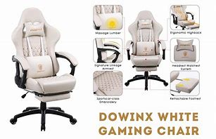 Image result for All White Gaming Chair